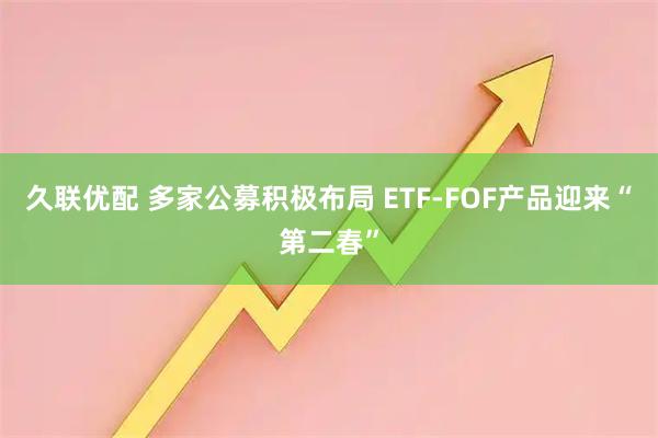 久联优配 多家公募积极布局 ETF-FOF产品迎来“第二春”